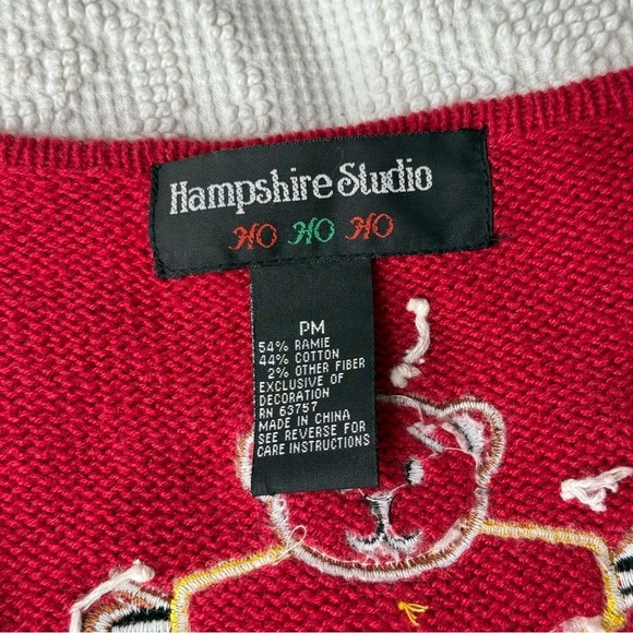 Festive Christmas Sweater Vest with Santa and‎ Bears PM - Picture 2 of 6